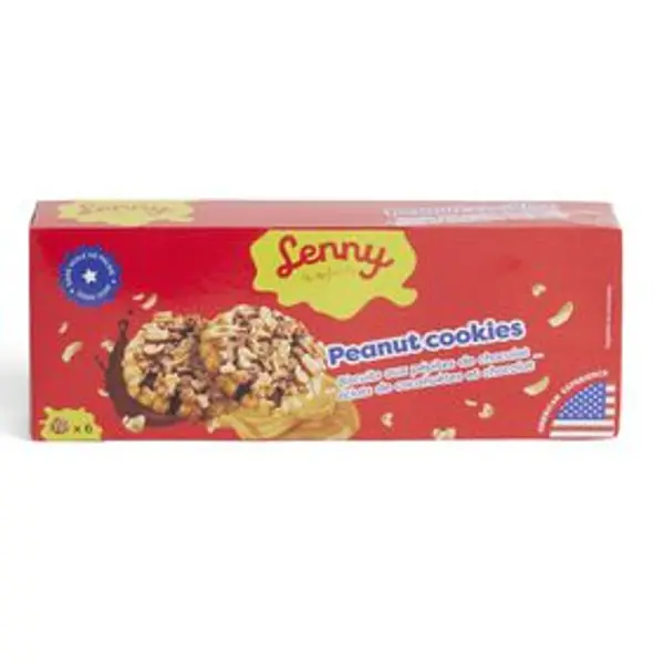 Biscuits Lenny pépites de chocolat et éclats de cacahuète 150gr
