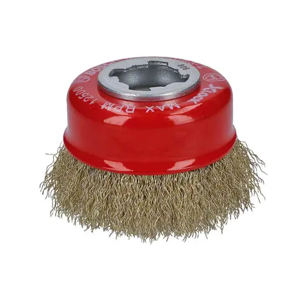 BOSCH Brosse boisseau à fils laitonnés X-LOCK 75mm - Clean for Metal