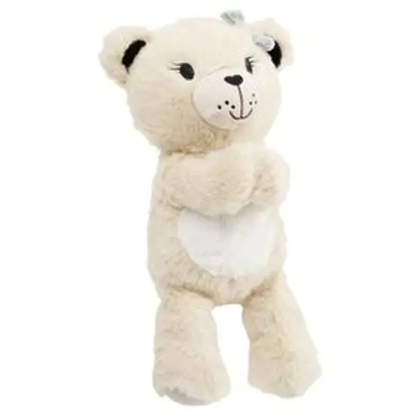 Peluche ours polyester H22,5cm (2 modèles)