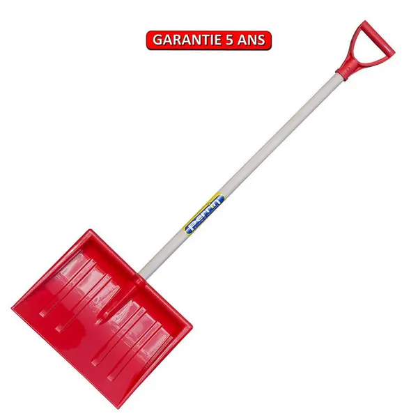 Poussoir à neige enfant 29 cm - rouge - manche poignée 75 cm - PERRIN