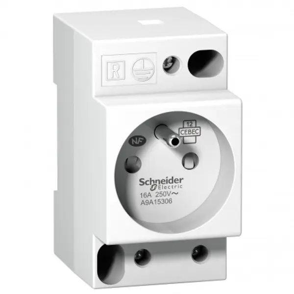 A9A15306 Schneider Prise de courant modulaire 16A 2P+T standard français 250V