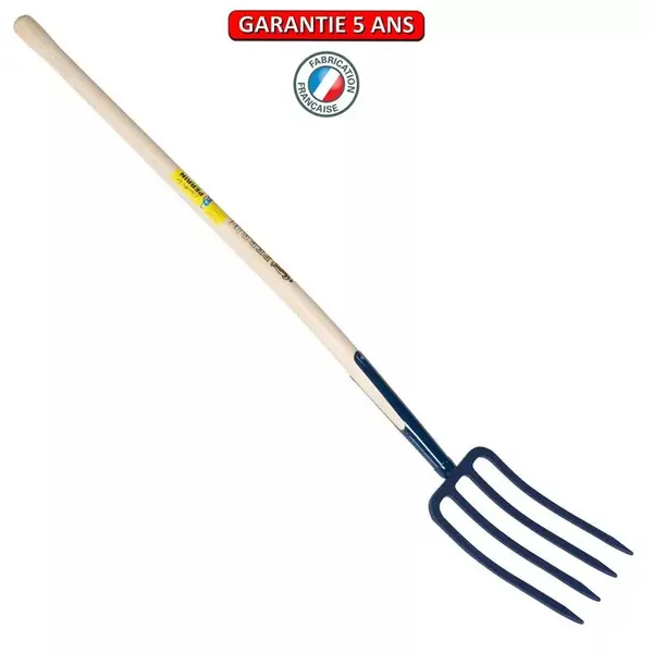 Fourche à bêcher à soie 4 dents 30 manche pomme - PERRIN