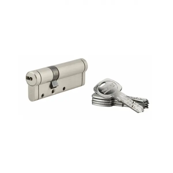 Cylindre de serrure Trafic 12, 30x60mm, nickel, anti-arrachement, anti-perçage, anti-casse, 5 clés - THIRARD