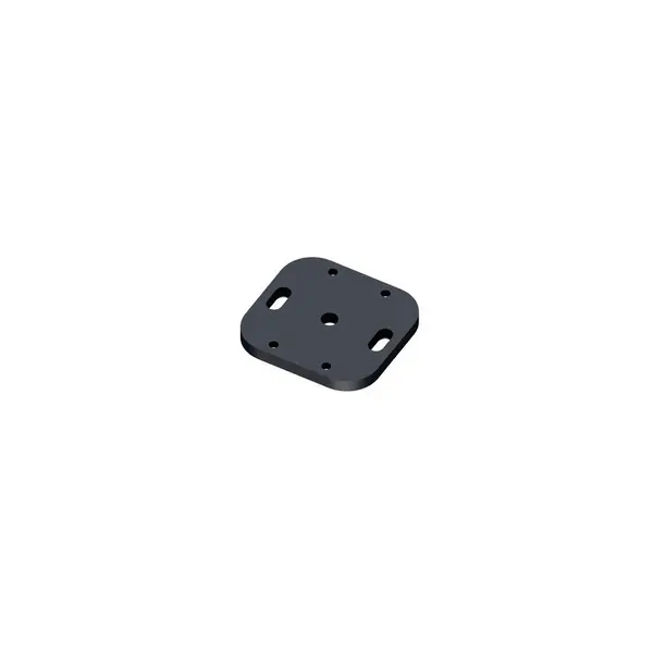 Platine Poteau Aluminium Pour Clôture Klosup Gris, L.8.5 X P.8 X H.0.8 Cm - KLOS UP