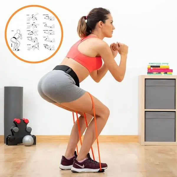 Cinturón bandas resistencia INNOVAGOODS Bootrainer Cinturon Bandas Resistencia Bootrainer
