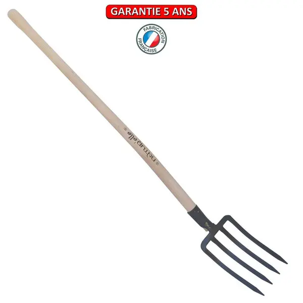 Fourche de 27cm, manche 100cm - Gris algue - PERRIN