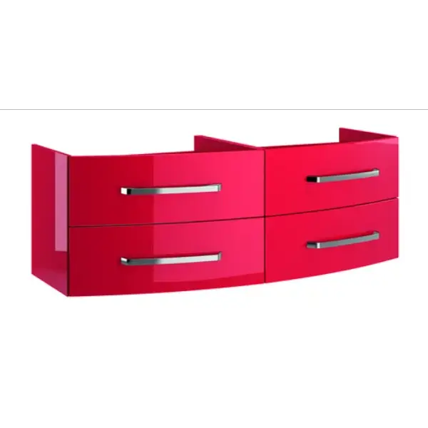 Caisson meuble suspendu Ancodesign avec Led - Rouge Brillant