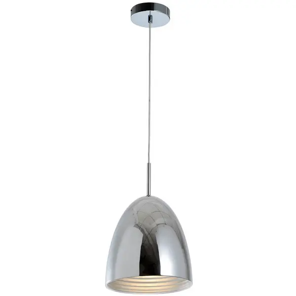 Suspension Chrome Mads ronde petite, 1x E27-Max.60W, IP20, 230V, Classe I - Spot-Light