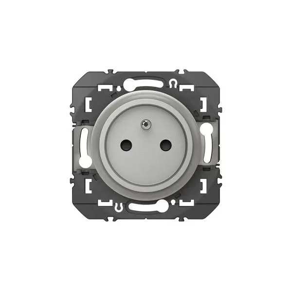 Prise de courant easyréno 2P+T dooxie 16A finition alu - 600428