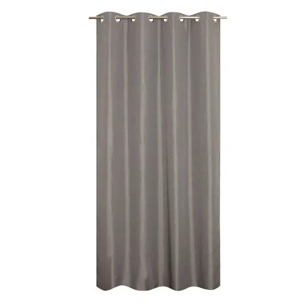 Rideau thermique, Chambray gris l.135 x H.240 cm - JBY CREATION