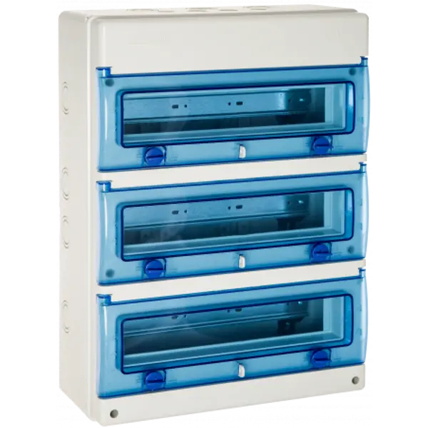 1348P Tableau électrique étanche 3 rangées de 16 modules - Résistant aux UV - Solera Indubox