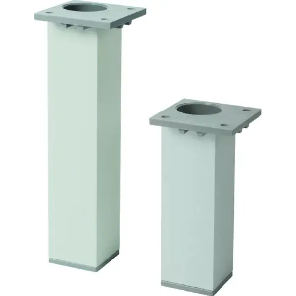 Pieds aluminium chrome pour meubles Ancoflash - La paire