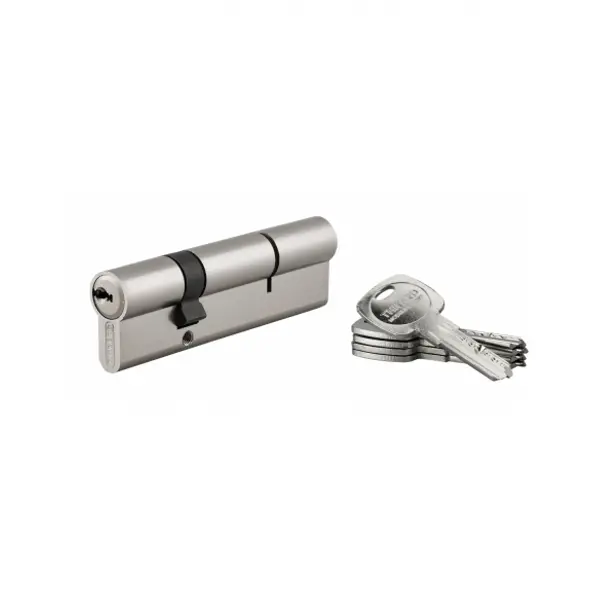 Cylindre de serrure double entrée Trafic 6, 30x70mm, nickel, anti-arrachement, anti-perçage, 5 clés - THIRARD