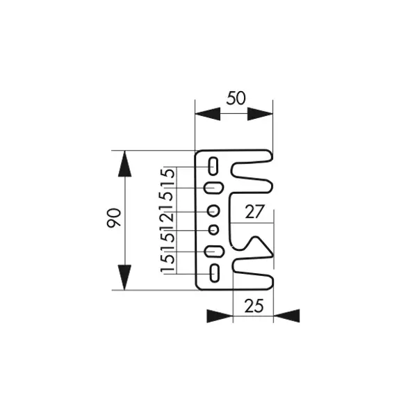 Equerre pour gâche plate - THIRARD