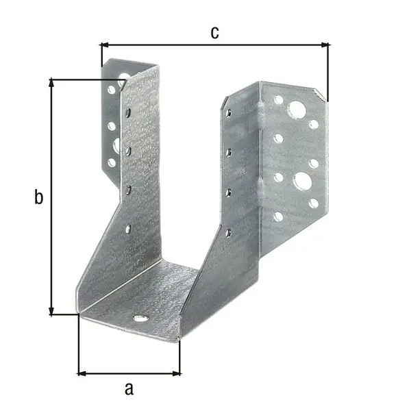 Support U ailes extérieur galva zinguée sendzimir 50x105 - GAH ALBERTS