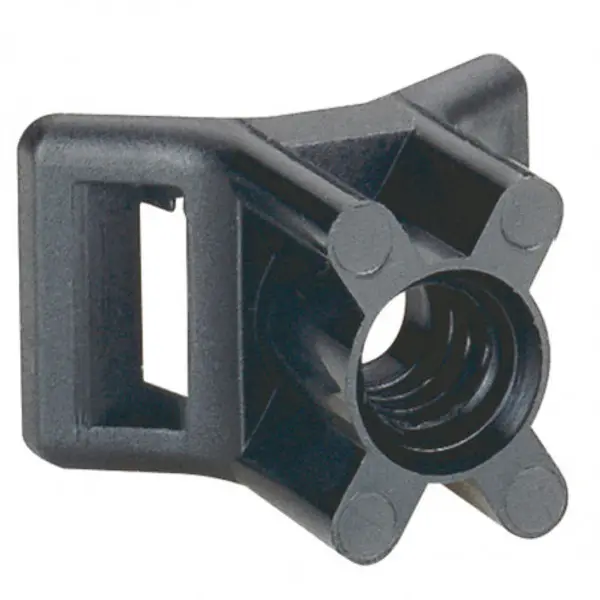Legrand 031950 - Embase noire à visser pour collier Colson 9mm - Lot de 100