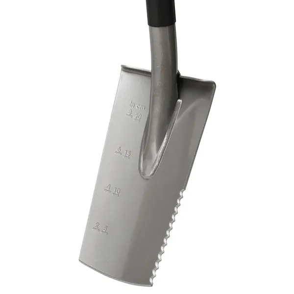 Petite bêche ergonomique - grise - coupe racines et sols rocheux - FISKARS