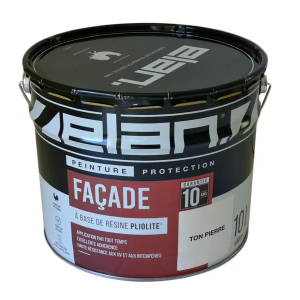 Peinture extérieure façade mat pliolite 10 L ton pierre