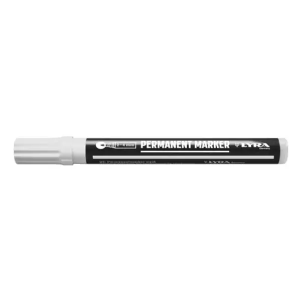 Marqueur Permanent Pointe Medium 2-4Mm Blanc Lyra