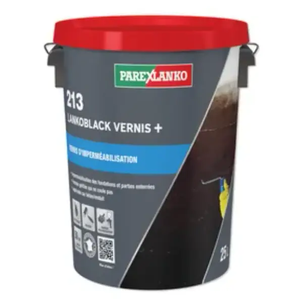 Enduit bitumineux - 213 Lankoblack vernis + seau 25 l
