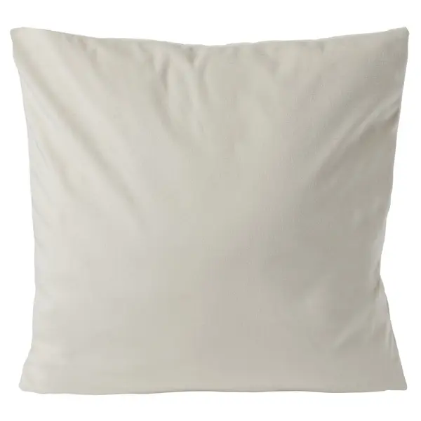 Housse de coussin velours 40x40cm blanc