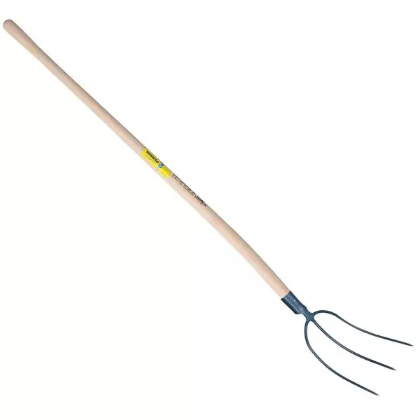 Fourche à foin à douille 3 dents emmanché - PERRIN