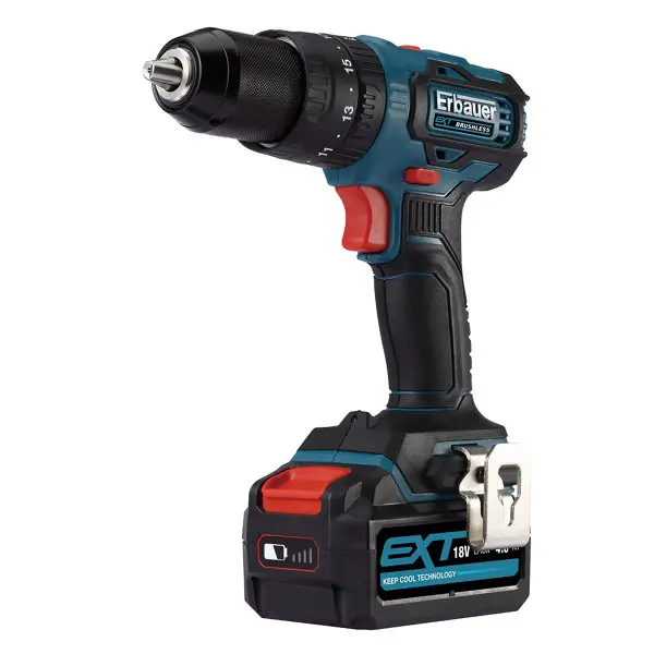 Perceuse à percussion sans fil brushless 18 V + 1 batterie 4 Ah - ECD18-Li-2