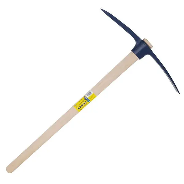 Pioche terrassier oeil ovale 2,5 kg emmanchée - PERRIN