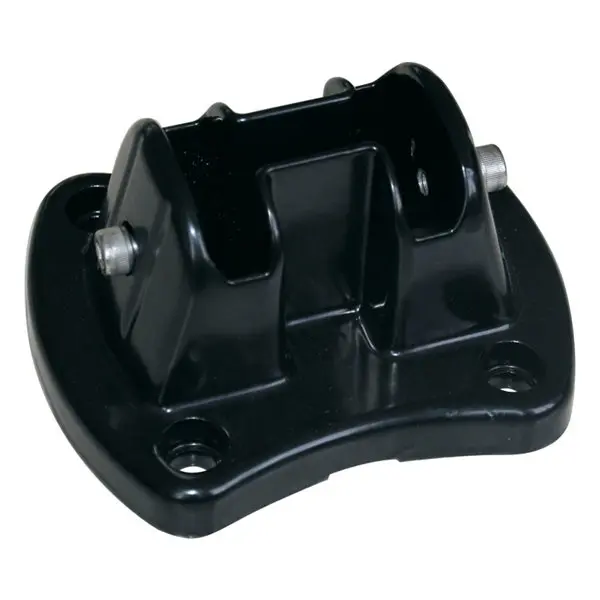 Platine de fixation pour poteau à encoche noire