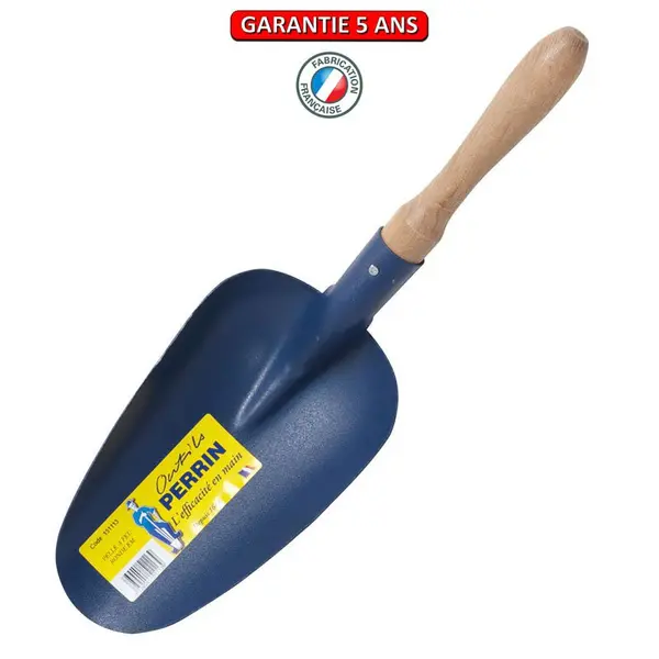 Pelle à terreau, pelle à pellet, Pelle à feu ronde emmanchée - PERRIN