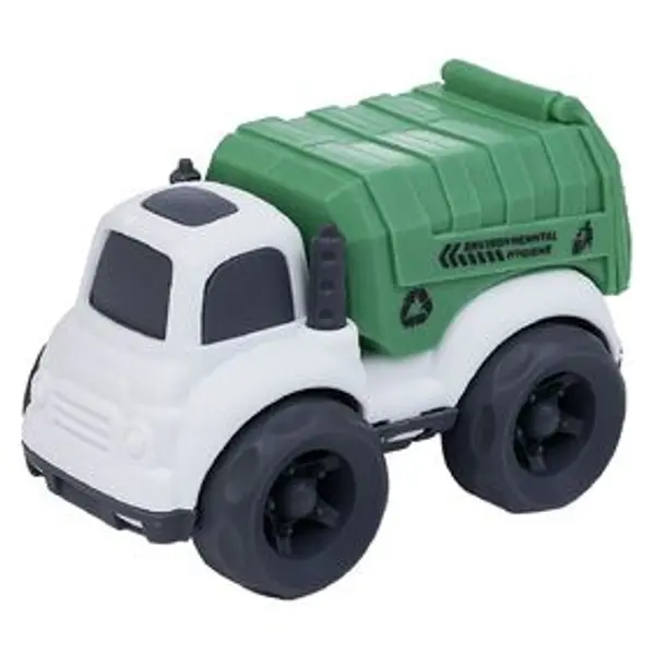 Camion poubelle plastique vert 10x6,5xH7 cm