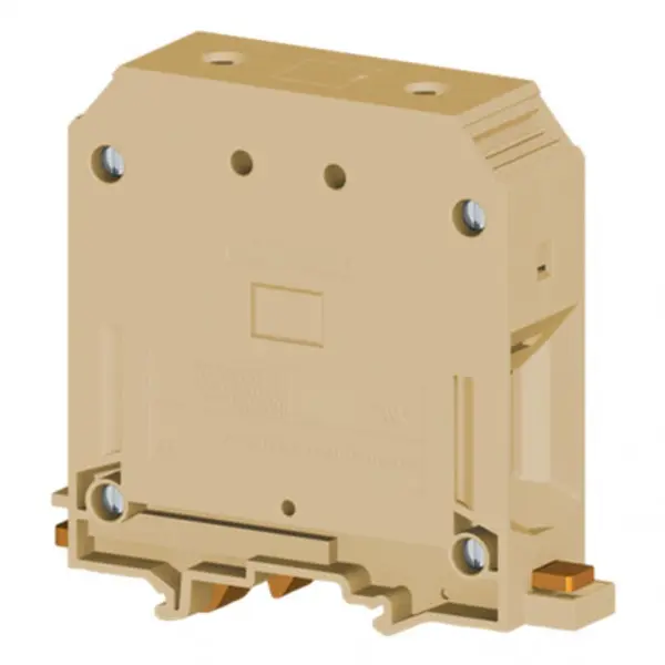 Bloc de jonction 95mm² - Borne ER95 Beige - 232A Max - Connexion à vis - Serrage clé Allen
