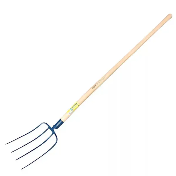 Fourche à fumier douille 4 dents emmanché - PERRIN