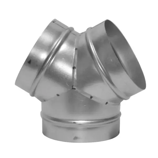 Culotte galvanisée en "Y" de dérivation - diamètre 125 mm - Joncoux