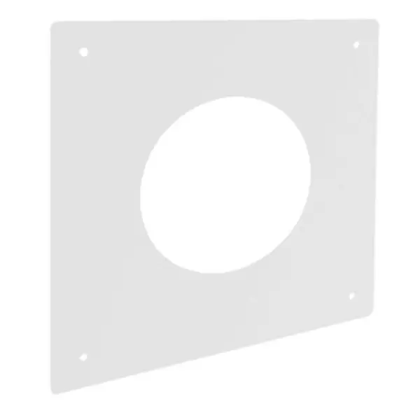Plaque de propreté - 300x300MM - blanche - pour conduit de diamètre 100MM - Joncoux
