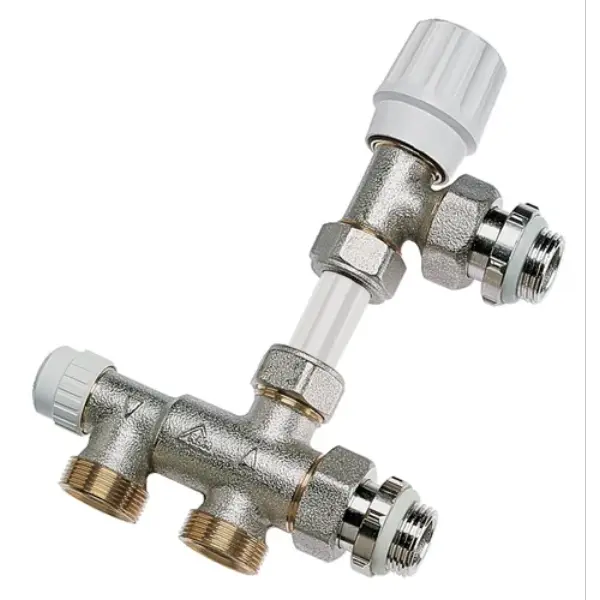 Kit thermostatique monotube équerre - Mâle 15x21