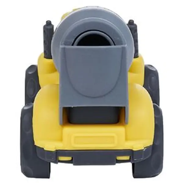 Camion benne ciment plastique jaune 10x6,5xH7 cm
