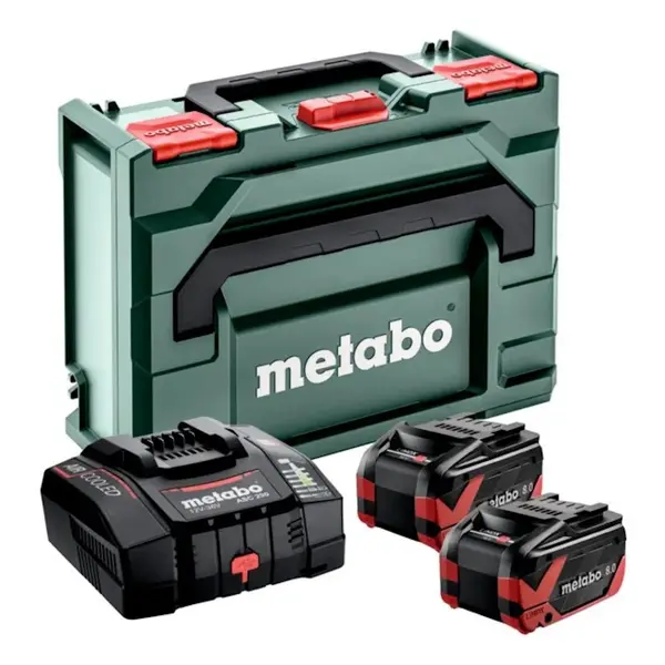 Pack énergie 18 V 2 Batteries 18V + chargeur ultrarapide - Coffret metaBOX - batterie incluse - Metabo