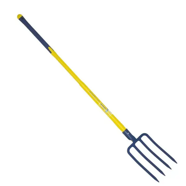 Fourche à bêcher douille 4 dents 29 cm manche tri-gripp 110 - PERRIN