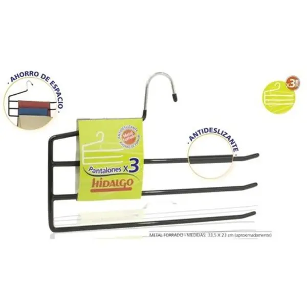 Percha Varilla Metal 3 Pantalones 8706