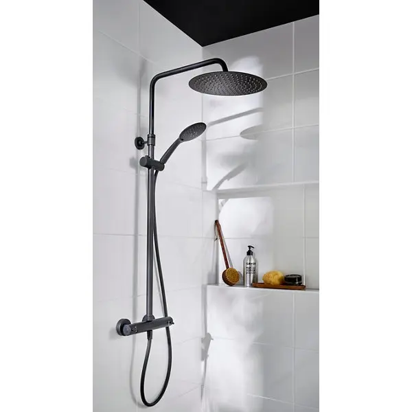 Colonne de douche thermostatique Wivine noir