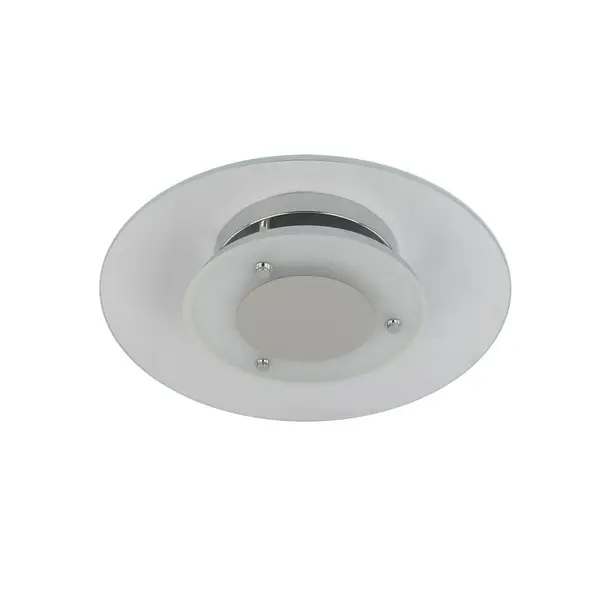 Plafonnier Chrome/Blanc Minnesota direct, Led Inclue 1x 22W , IP20, 230V AC, Classe I - Spot-Light