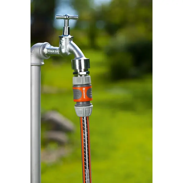 2 raccords rapides pour tuyaux d'arrosage - 13 mm 1/2 - 15 mm 5/8 - GARDENA