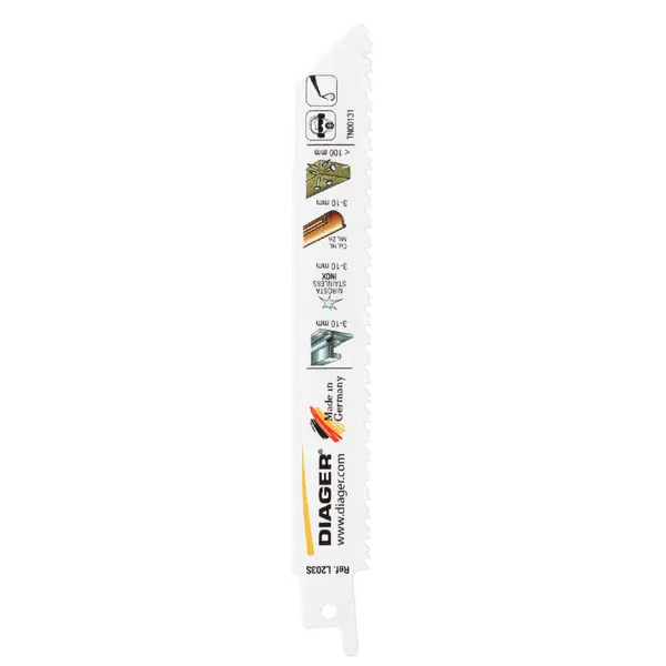 Pack de 5 lames scie sabre denture Twin cut - L203S