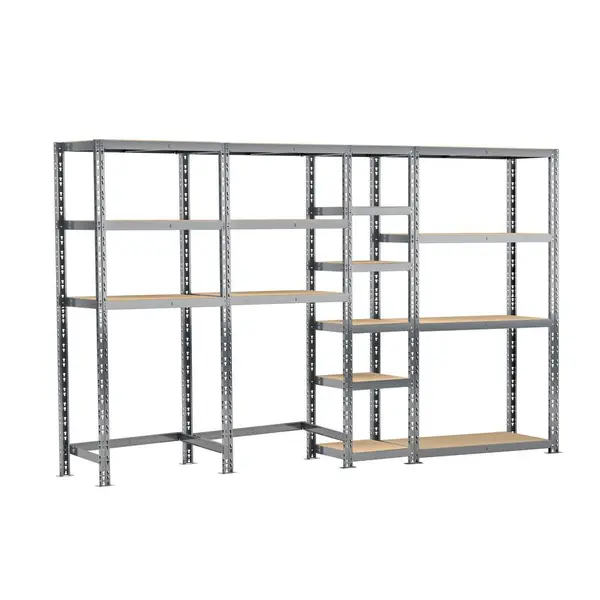 Concept rangement de garage - longueur 290 cm - 16 plateaux - Modulö Storage