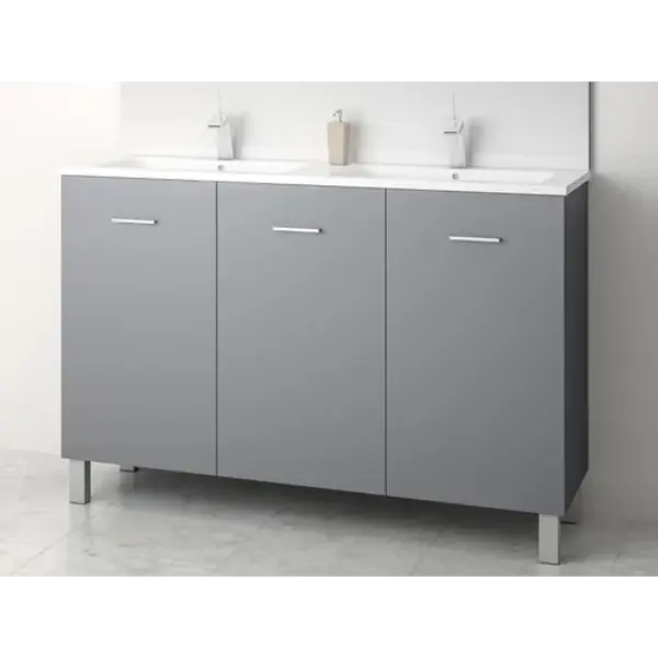 Caisson meuble sur pied Ancoflash à portes - anthracite mat