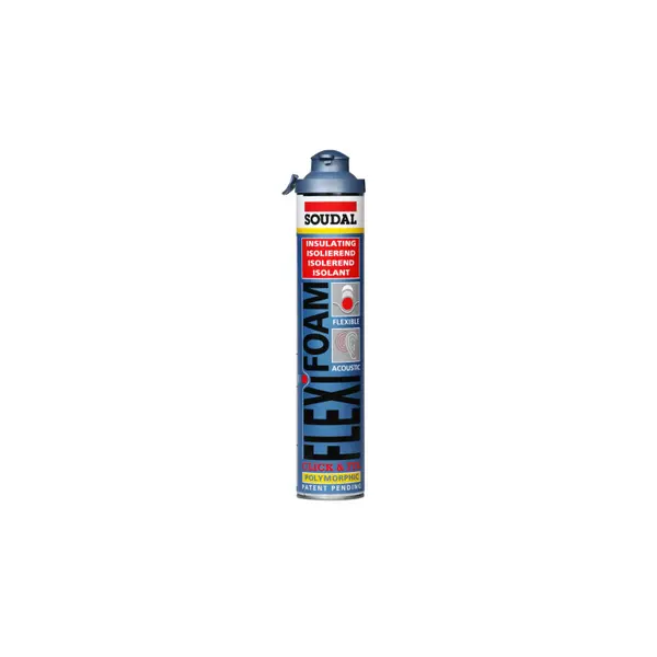 Mousse PU flexible Click & Fix 750 ml SOUDAL