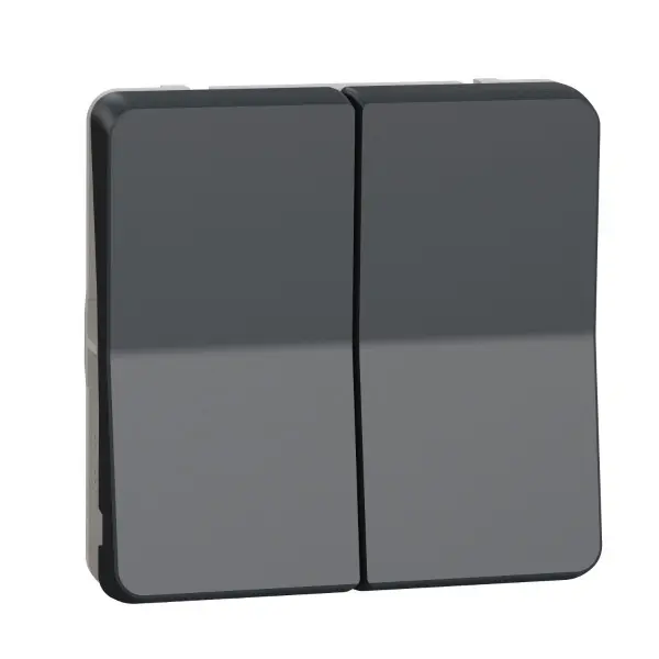 Mureva Styl - Bouton poussoir volets roulants - composable - IP55 - IK07 - gris - MUR35042