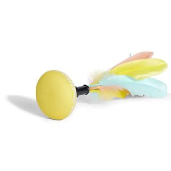 Jeu pétéca Ø7xH25cm base jaune