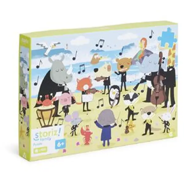 Puzzle enfant 100 pièces orchestre animal